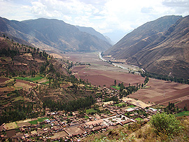 Posvátné údolí - vyhlídka u silnice do Pisacu